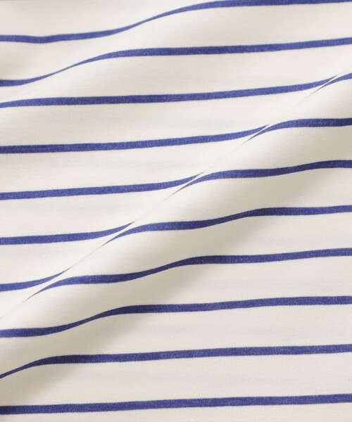 MACKINTOSH LONDON(マッキントッシュ ロンドン)の「【The Essential Collection】プレーティング天竺ボーダープルオーバー(Tシャツ/カットソー・レディース・ダークネイビー/ブルー・40/38)」の4枚目の写真