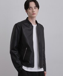 tk.TAKEO KIKUCHI（ティーケータケオキクチ）の「シングルライダースジャケット（ブルゾン）」