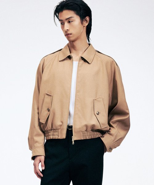 Wool Blouson Short Jumper (Beige) TNJU6E108I2
