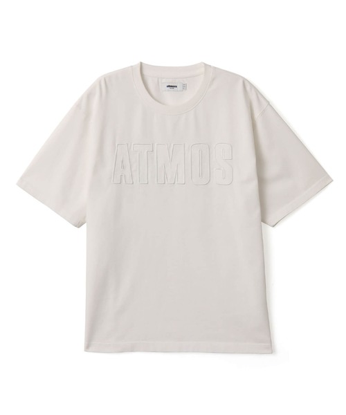 atmos(アトモス)の「atmos Denim Logo T-shirt / アトモス デニム ロゴ T-シャツ(Tシャツ/カットソー・メンズ・ブラック/ホワイト・L/XL/M)」の1枚目の写真