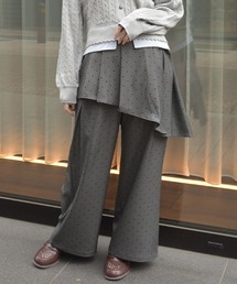 axes femme | ペプラム風ベルト付パンツ(その他パンツ)