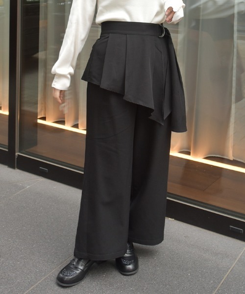 axes femme（アクシーズファム）の「ペプラム風ベルト付パンツ（その他パンツ・レディース・チャコール/ブラック/グレー・FREE）」の2枚目の写真
