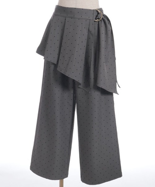 axes femme（アクシーズファム）の「ペプラム風ベルト付パンツ（その他パンツ・レディース・チャコール/ブラック/グレー・FREE）」の9枚目の写真