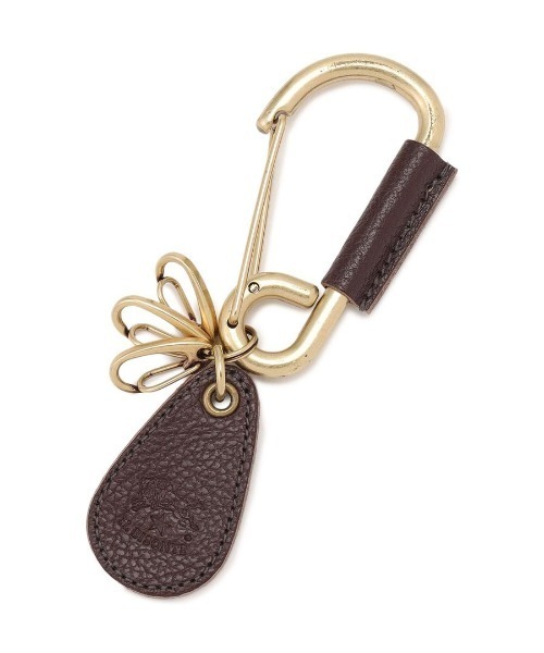 IL BISONTE（イルビゾンテ）の「IL BISONTE / ORIGINAL LEATHER / キーリング（キーホルダー・レディース・ネイビー/オレンジ/レンガ/ダークブラウン/レッド/ホワイト/グリーン/ブラック/オリーブ/グレー/ナチュラル/ライトブラウン・FREE）」の4枚目の写真