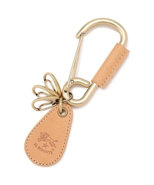 IL BISONTE（イルビゾンテ）の「IL BISONTE / ORIGINAL LEATHER / キーリング（キーホルダー・レディース・ネイビー/オレンジ/レンガ/ダークブラウン/レッド/ホワイト/グリーン/ブラック/オリーブ/グレー/ナチュラル/ライトブラウン・FREE）」の6枚目の写真