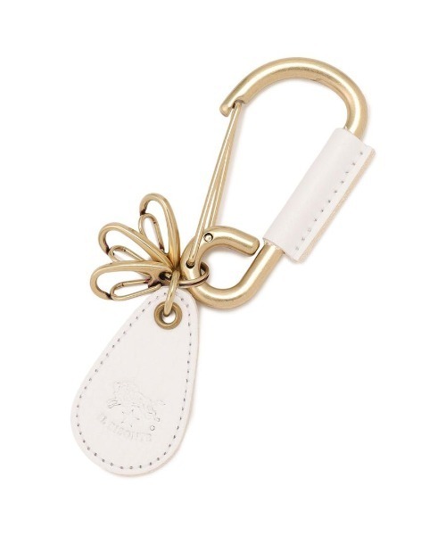 IL BISONTE（イルビゾンテ）の「IL BISONTE / ORIGINAL LEATHER / キーリング（キーホルダー・レディース・ネイビー/オレンジ/レンガ/ダークブラウン/レッド/ホワイト/グリーン/ブラック/オリーブ/グレー/ナチュラル/ライトブラウン・FREE）」の2枚目の写真