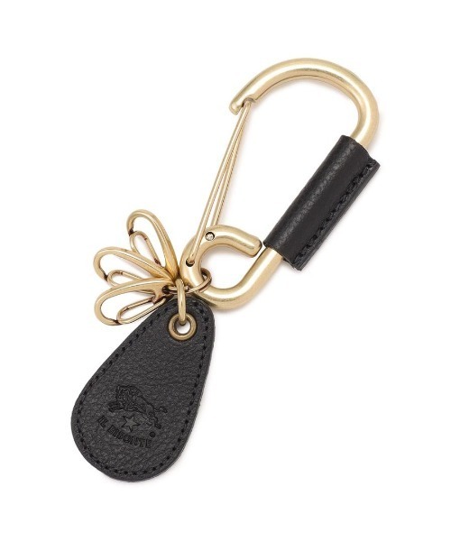 IL BISONTE（イルビゾンテ）の「IL BISONTE / ORIGINAL LEATHER / キーリング（キーホルダー・レディース・ネイビー/オレンジ/レンガ/ダークブラウン/レッド/ホワイト/グリーン/ブラック/オリーブ/グレー/ナチュラル/ライトブラウン・FREE）」の3枚目の写真