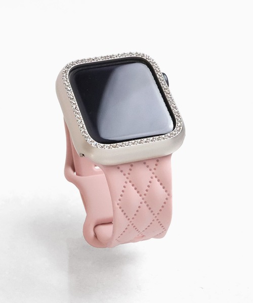 Urban Coral(アーバンコーラル)の「Apple Watch Band / アップルウォッチ キルティングステッチシリコンバンド / Urban Coral(デジタル腕時計・レディース・ピンク系その他/ベージュ系その他/グリーン系その他/ブルー系その他・40mm)」の4枚目の写真