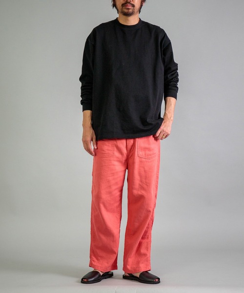 OMNIGOD（オムニゴッド）の「[OMNIGOD mens / オムニゴッド] CLツイル PWイージーパンツ（その他パンツ・メンズ・サーモンピンク・2/3）」の14枚目の写真