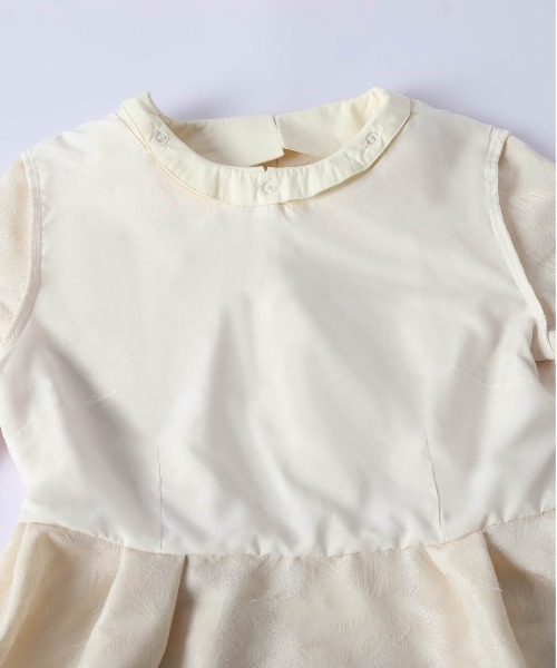 AMELY(エミリー)の「付け襟取り外し可能 2way ジャガードペプラムブラウス(シャツ/ブラウス・レディース・ブラック/ベージュ・L/M)」の19枚目の写真