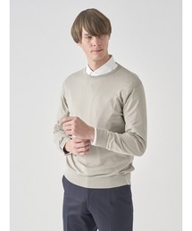 JOHN SMEDLEY | クルーネック長袖コットンニットプルオーバー(ニット/セーター)