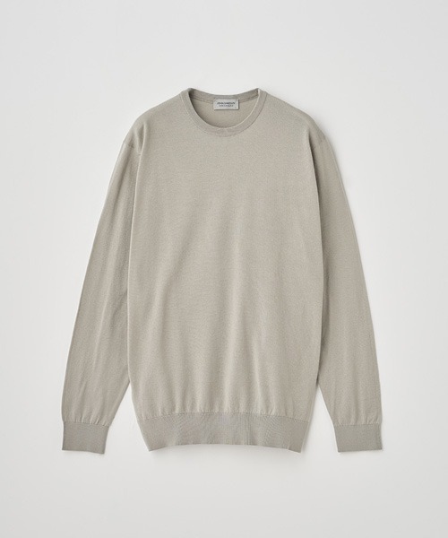 JOHN SMEDLEY（ジョンスメドレー）の「クルーネック長袖コットンニットプルオーバー（ニット/セーター・メンズ・ベージュ系その他6・XL/L/M/S）」の9枚目の写真