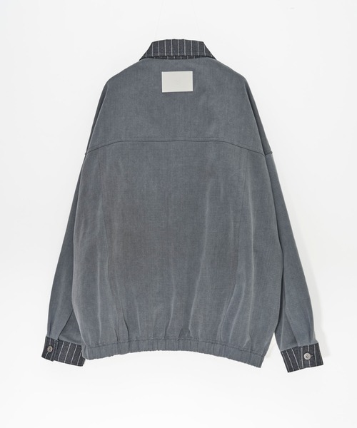 Nora Lily(ノラリリー)の「【Nora Lily】Sweat Denim China Blouson(テーラードジャケット・メンズ・インディゴブルー/ブラック・FREE)」の13枚目の写真