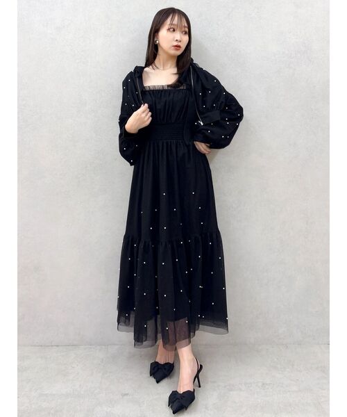 dazzlin（ダズリン）の「パールツキチュールブルゾン（ブルゾン・レディース・アイボリー/ブラック/グレー・FREE）」の18枚目の写真