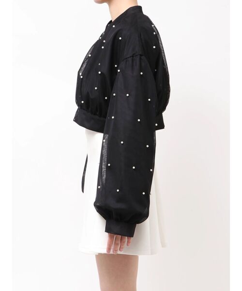 dazzlin（ダズリン）の「パールツキチュールブルゾン（ブルゾン・レディース・アイボリー/ブラック/グレー・FREE）」の21枚目の写真