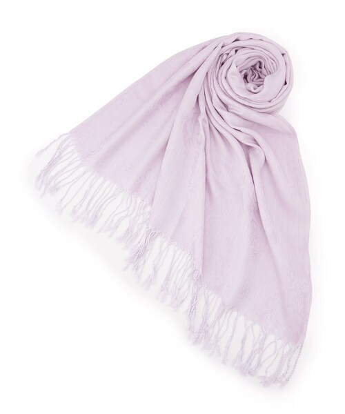 ITS'DEMO（イッツデモ）の「【手洗い可】ダマスク柄ストール（ストール/ショール・レディース・ピンク系その他/ベージュ系その他3/パープル系1/ライトグレー系・00）」の3枚目の写真