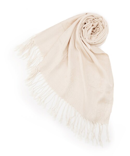 ITS'DEMO（イッツデモ）の「【手洗い可】ダマスク柄ストール（ストール/ショール・レディース・ピンク系その他/ベージュ系その他3/パープル系1/ライトグレー系・00）」の2枚目の写真