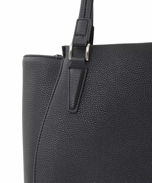 MK MICHEL KLEIN（エムケーミッシェルクラン）の「[2WAY/A4収納可]合成皮革ポイントデザイントートバッグ（トートバッグ・レディース・ブラック/ライトベージュ/ネイビー・00）」の9枚目の写真