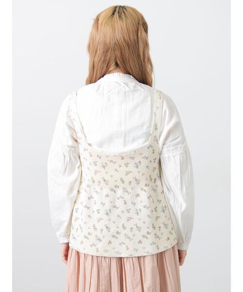 Samansa Mos2（サマンサ モスモス）の「柄アソート前後2WAYニットキャミビスチェ（ベスト・レディース・ブラック/ベージュ/キナリ・F）」の18枚目の写真