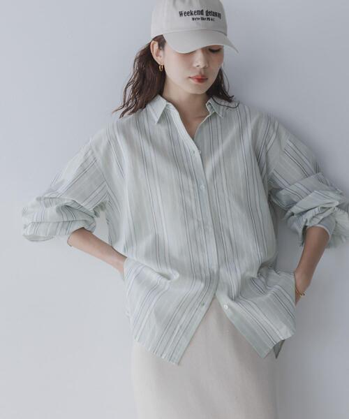 URBAN RESEARCH Sonny Label（アーバンリサーチサニーレーベル）の「エアリーコットンストライプアソートシャツ（シャツ/ブラウス・レディース・ミント/ラベンダー/ブルー/ピンク・FREE）」の2枚目の写真