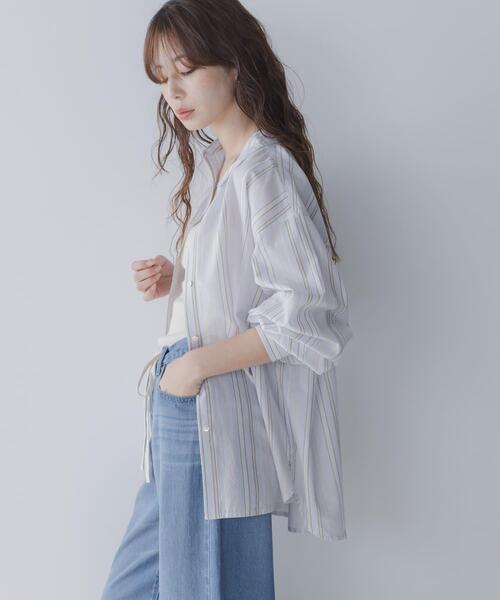 URBAN RESEARCH Sonny Label（アーバンリサーチサニーレーベル）の「エアリーコットンストライプアソートシャツ（シャツ/ブラウス・レディース・ミント/ラベンダー/ブルー/ピンク・FREE）」の18枚目の写真