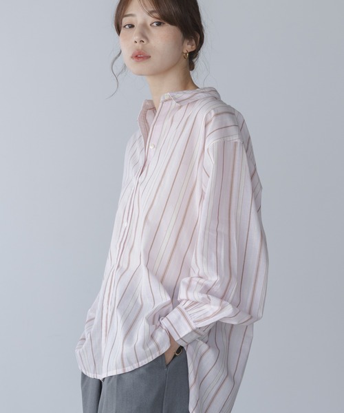 URBAN RESEARCH Sonny Label（アーバンリサーチサニーレーベル）の「エアリーコットンストライプアソートシャツ（シャツ/ブラウス・レディース・ミント/ラベンダー/ブルー/ピンク・FREE）」の4枚目の写真