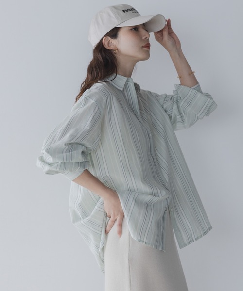 URBAN RESEARCH Sonny Label（アーバンリサーチサニーレーベル）の「エアリーコットンストライプアソートシャツ（シャツ/ブラウス・レディース・ミント/ラベンダー/ブルー/ピンク・FREE）」の7枚目の写真