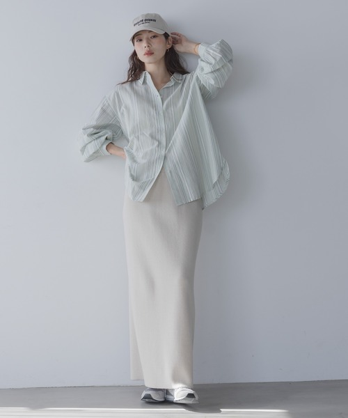 URBAN RESEARCH Sonny Label（アーバンリサーチサニーレーベル）の「エアリーコットンストライプアソートシャツ（シャツ/ブラウス・レディース・ミント/ラベンダー/ブルー/ピンク・FREE）」の9枚目の写真