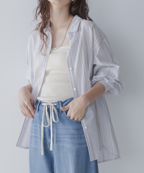 URBAN RESEARCH Sonny Label（アーバンリサーチサニーレーベル）の「エアリーコットンストライプアソートシャツ（シャツ/ブラウス・レディース・ミント/ラベンダー/ブルー/ピンク・FREE）」の20枚目の写真