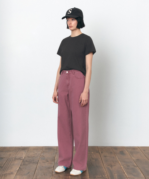 SIYAZU(シヤジュ)の「SITP5242 スリムレギュラーハーフTシャツ_チャコール(Tシャツ/カットソー・レディース・チャコール・ONE)」の3枚目の写真