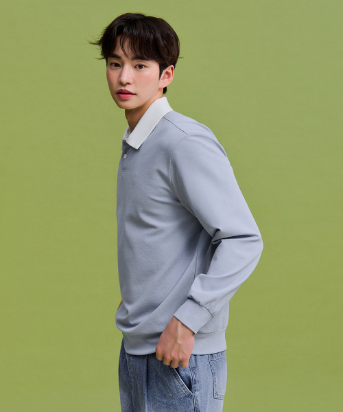 CHASECULT（チェイスカルト）の「男性カラー配色スウェットTシャツ-FARK5116B0D（スウェット・メンズ・ブルー・95/100/105）」の3枚目の写真