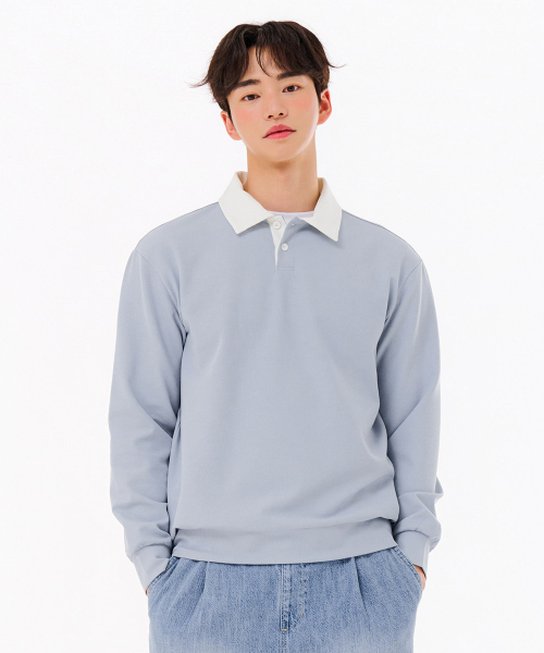 CHASECULT（チェイスカルト）の「男性カラー配色スウェットTシャツ-FARK5116B0D（スウェット・メンズ・ブルー・95/100/105）」の4枚目の写真