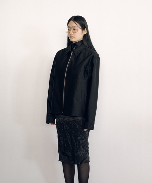 KEISUKEYOSHIDA(ケイスケヨシダ)の「Zip-up Blouson (camisole lining)(ブルゾン・レディース・ブラック・FREE)」の4枚目の写真