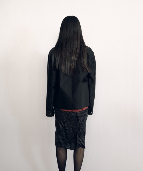 KEISUKEYOSHIDA(ケイスケヨシダ)の「Zip-up Blouson (camisole lining)(ブルゾン・レディース・ブラック・FREE)」の5枚目の写真
