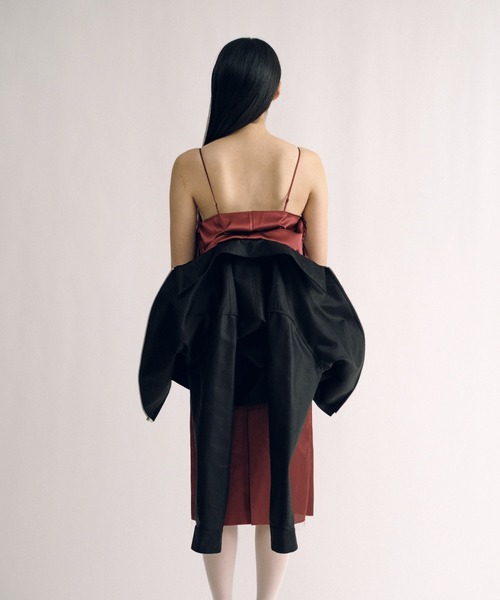 KEISUKEYOSHIDA(ケイスケヨシダ)の「Zip-up Blouson (camisole lining)(ブルゾン・レディース・ブラック・FREE)」の10枚目の写真