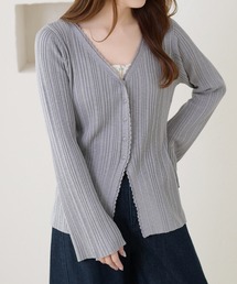 apres jour clair（アプレジュールクレア）の「【apres jour clair】レースニットカーディガン（カーディガン/ボレロ）」