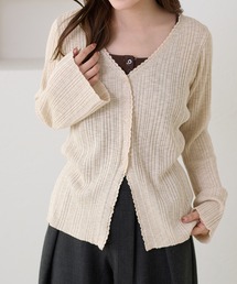 apres jour clair（アプレジュールクレア）の「【apres jour clair】レースニットカーディガン（カーディガン/ボレロ）」