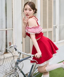 ラップスカート」に該当するレッド/赤色系のファッション通販 - ZOZOTOWN