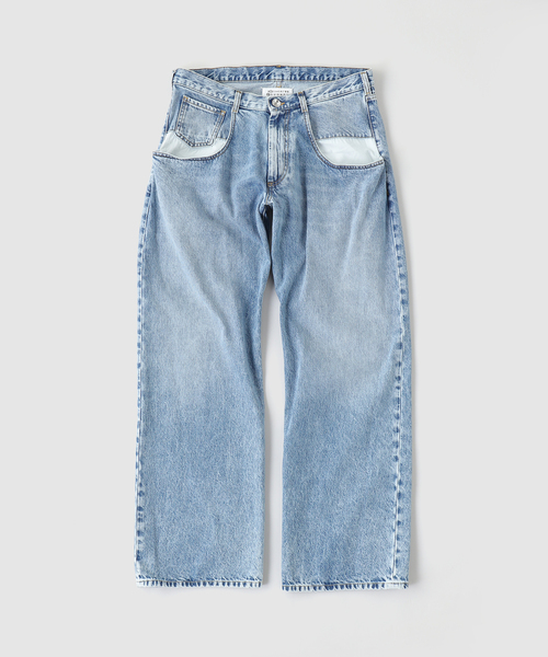 Maison Margiela（メゾンマルジェラ）の「MAISON MARGIELA(メゾン マルジェラ) CONTRAST POKET DENIM パンツ（デニムパンツ・メンズ・ブラック/ブルー・44/42）」の2枚目の写真