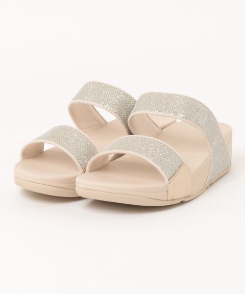 fitflop(フィットフロップ)の「LULU SHIMMERGLITZ SLIDES / LULU シマーグリッツ スライド(サンダル・レディース・ダークグリーン/ブラック/ゴールド系・US7/US8/US5/US6)」の3枚目の写真