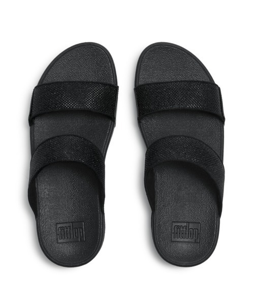 fitflop(フィットフロップ)の「LULU SHIMMERGLITZ SLIDES / LULU シマーグリッツ スライド(サンダル・レディース・ダークグリーン/ブラック・US7/US8/US5/US6)」の7枚目の写真