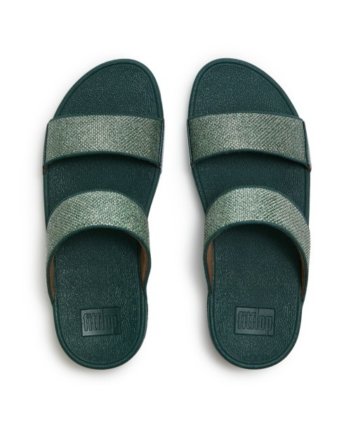 fitflop(フィットフロップ)の「LULU SHIMMERGLITZ SLIDES / LULU シマーグリッツ スライド(サンダル・レディース・ダークグリーン/ブラック・US7/US8/US5/US6)」の11枚目の写真