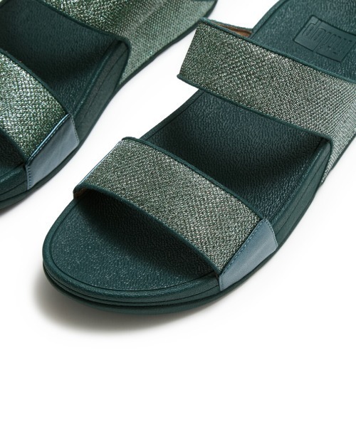 fitflop(フィットフロップ)の「LULU SHIMMERGLITZ SLIDES / LULU シマーグリッツ スライド(サンダル・レディース・ダークグリーン/ブラック・US7/US8/US5/US6)」の12枚目の写真