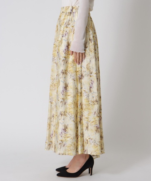 Jines（ジネス）の「フラワープリントヘムスカート（スカート・レディース・ブルー/イエロー・38）」の12枚目の写真