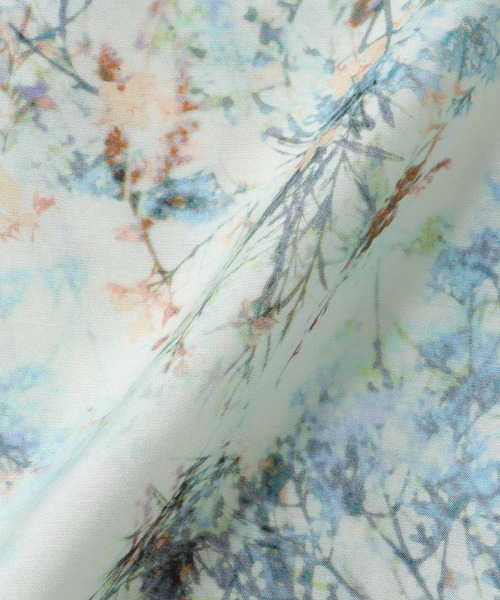 Jines（ジネス）の「フラワープリントヘムスカート（スカート・レディース・ブルー/イエロー・38）」の19枚目の写真