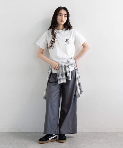 RAGEBLUE（レイジブルー）の「フロントロゴプリントTシャツ（Tシャツ/カットソー・レディース・ブルー/ホワイト/ネイビー・FREE）」の14枚目の写真