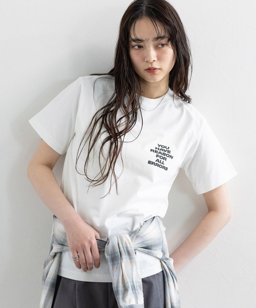 RAGEBLUE（レイジブルー）の「フロントロゴプリントTシャツ（Tシャツ/カットソー・レディース・ブルー/ホワイト/ネイビー・FREE）」の16枚目の写真