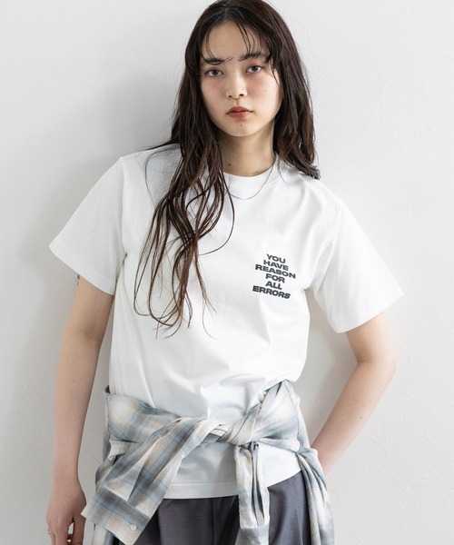 RAGEBLUE（レイジブルー）の「フロントロゴプリントTシャツ（Tシャツ/カットソー・レディース・ブルー/ホワイト/ネイビー・FREE）」の17枚目の写真