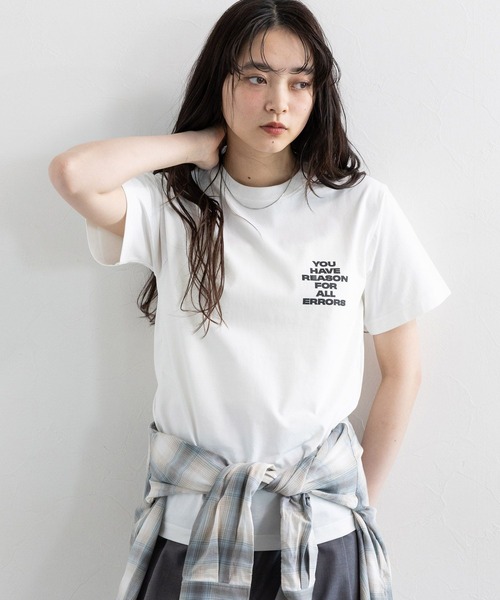 RAGEBLUE（レイジブルー）の「フロントロゴプリントTシャツ（Tシャツ/カットソー・レディース・ブルー/ホワイト/ネイビー・FREE）」の18枚目の写真