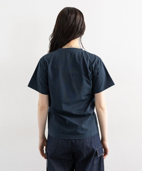 RAGEBLUE（レイジブルー）の「フロントロゴプリントTシャツ（Tシャツ/カットソー・レディース・ブルー/ホワイト/ネイビー・FREE）」の4枚目の写真